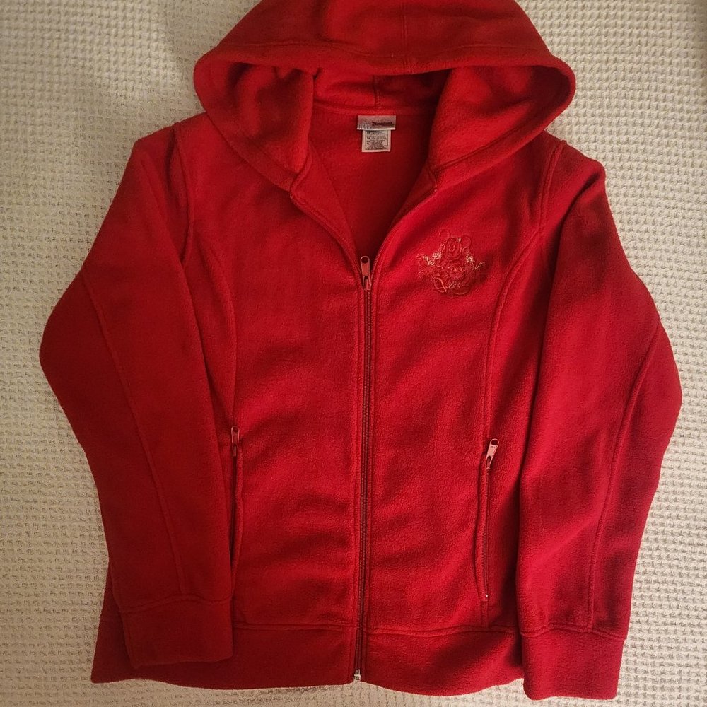 Disneyland Mickey Mouse Red two-pocket Jacket/Hoodie Size XL
